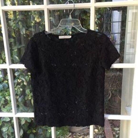 Kain Label Black size small lace top - Picture 1 of 6